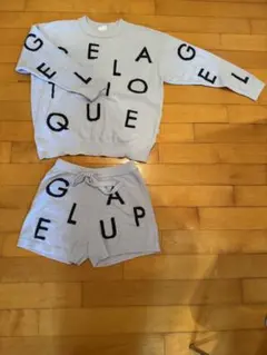 アルファベットプリント スウェットセット