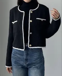 Louere　ルエレ 配色ツイードジャケット