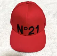 【美品】N°21 ヌメロ ヴェントゥーノ　キャップ ユニセックス レッド　赤のサムネイル