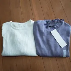 UNIQLO GU 長袖カットソー 130 2枚セット