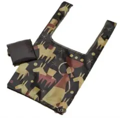 KALDI カルディー エコバッグ 2026年 馬の干支デザイン 黒