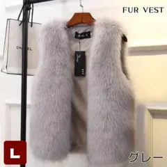 在庫限り♡グレー ジレ ベスト きれいめ 体型カバー 春 秋