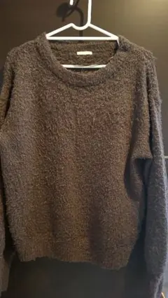 ブラウン クルーネックセーター M