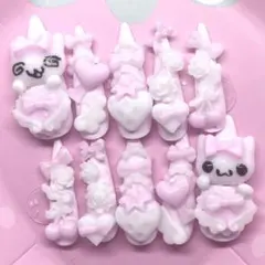 地雷系 量産型 姫系 ハンドメイド ネイルチップ 平成女児