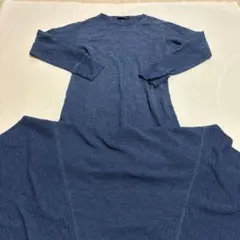 POLO RALPH LAUREN ネイビー ロングスリーブワンピース　Lサイズ