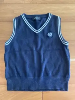 COMME CA ISM ネイビー Vネックベスト