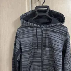 ナイキ ジップフーディー Sサイズ/THEMA-FIT/刺繍ロゴ/グレー