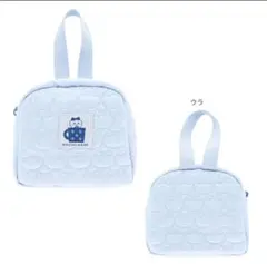 キルティング持ち手付ポーチ ハチワレ