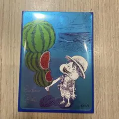 2枚 ナツコミ 2019 ワンピース ルフィ サイン イラスト クリアカード