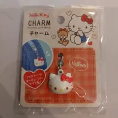 ハローキティ チャーム 赤いリボン付き
