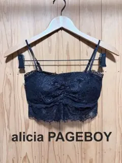 新品未使用＊PAGEBOY ブラック レース ベアトップ