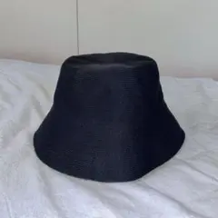 【匿名配送】 ユニクロ UVカットニットバケットハット ブラック