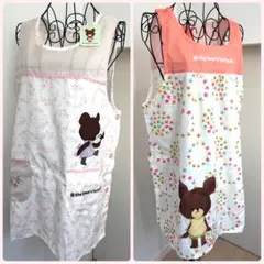 新品・保育士エプロン・くまのがっこう・2枚セット