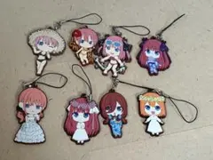 五等分の花嫁ラバーストラップ中野一花中野二乃中野三玖中野四葉