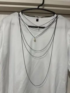 レイヤードネックレス　6連