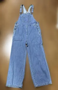 GU ジーユー　デニムサロペットストレートパンツ　Lサイズ