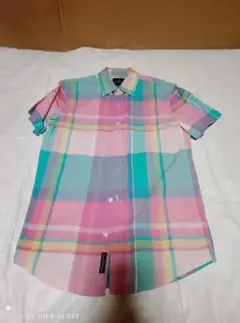 美品/アメリカンイーグル　ボタンダウン　半袖　チェック柄のサムネイル