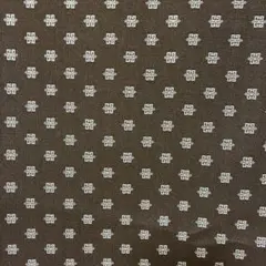 ブラウン 幾何学模様ジャージ生地 約80×150cm