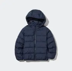 ユニクロダウン　パフテックウォッシャブルパーカ　ネイビー　160