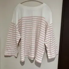 サマンサモスモス ボーダー長袖Tシャツピンク