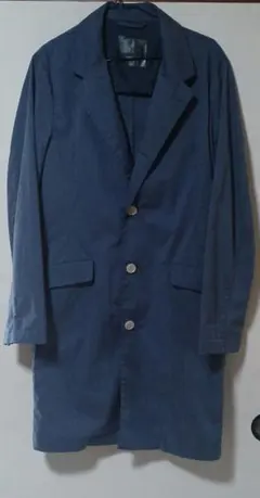 スーツセレクト　ネイビー カラーコート 5ボタン