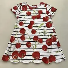 mini rodini☆いちご柄ワンピース☆128-134 - メルカリ