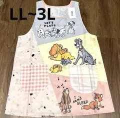 ♥新品♥大きいサイズDisney犬 キャラクター エプロン（ピンク） LL~3Lのサムネイル