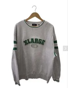 XLARGE エクストララージ スウェット トレーナー M グレー 刺繍ロゴ
