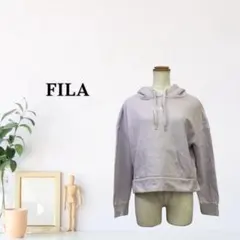 zG2144 FREE FILA パーカー プルオーバー ドロップショルダー