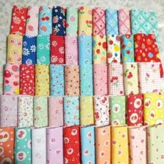 パッチワーク カットクロス happymessage30’s 10cm 50枚