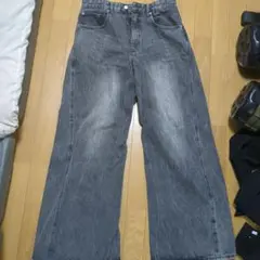 WYM CURVED FLARE BAGGY DENIM Lのサムネイル