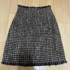 Lily Brown ブラック 台形スカート