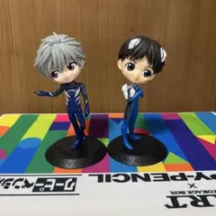 碇シンジ 綾波レイ デフォルメフィギュア　キューポスケット