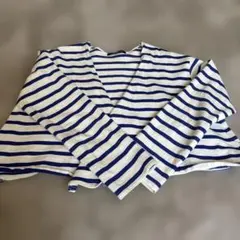 カ*リ様 mizuiro ind 白と青のストライプ 長袖