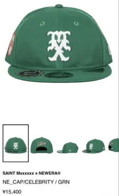 セントマイケル26SS新作NEWERA CAP/CELEBRITY/GRN美品 - メルカリ