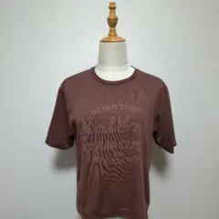 【訳あり】THE NORTH FACE 半袖Tシャツ ブラウン赤系