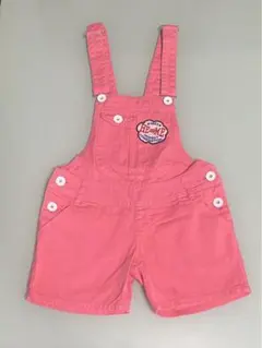 【平成女児】サロペットショートパンツ オーバーオール ピンク 150 SSのサムネイル