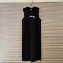 stussy ノースリーブワンピース　ブラック　Sサイズ