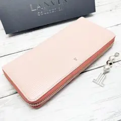 LANVIN ランバンコレクション 長財布 ピンク レザーのサムネイル