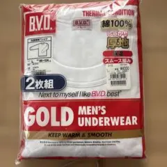 新品未使用⭐︎ B.V.D. GOLD 丸首長袖Ｔシャツ　Ｌサイズ　 2枚組