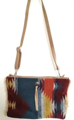 ネイティブ柄　2way ショルダーバッグ