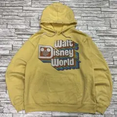 ウォルトディズニーワールド パーカー イエロー ビッグロゴ 海外公式