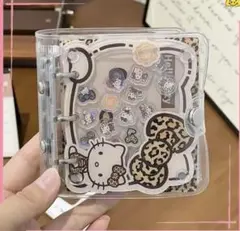 ラスト1点！ハローキティ ヒョウ柄 リングバインダー シール帳 バインダー