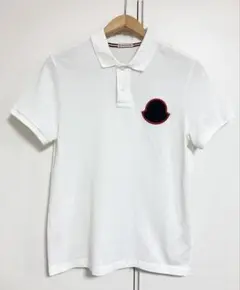 【送料無料】MONCLER／モンクレールのポロシャツ　Sサイズ　白　ホワイト