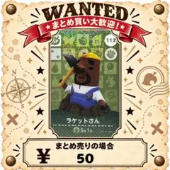 ラケットさん　112 amiibo あつ森　アミーボカード ②