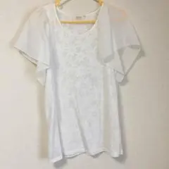 earth♡花柄シフォントップス