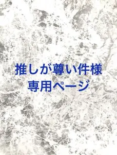 推しが尊い件様専用ページです。
