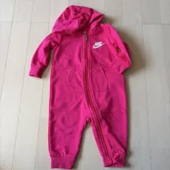 NIKE フード付きロンパース 6M ピンク