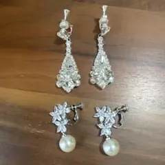 ブライダル　ウェディング　イヤリング　セット