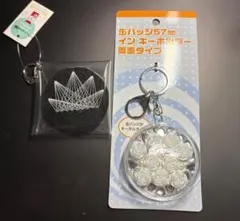 糸掛け曼荼羅と缶バッチ